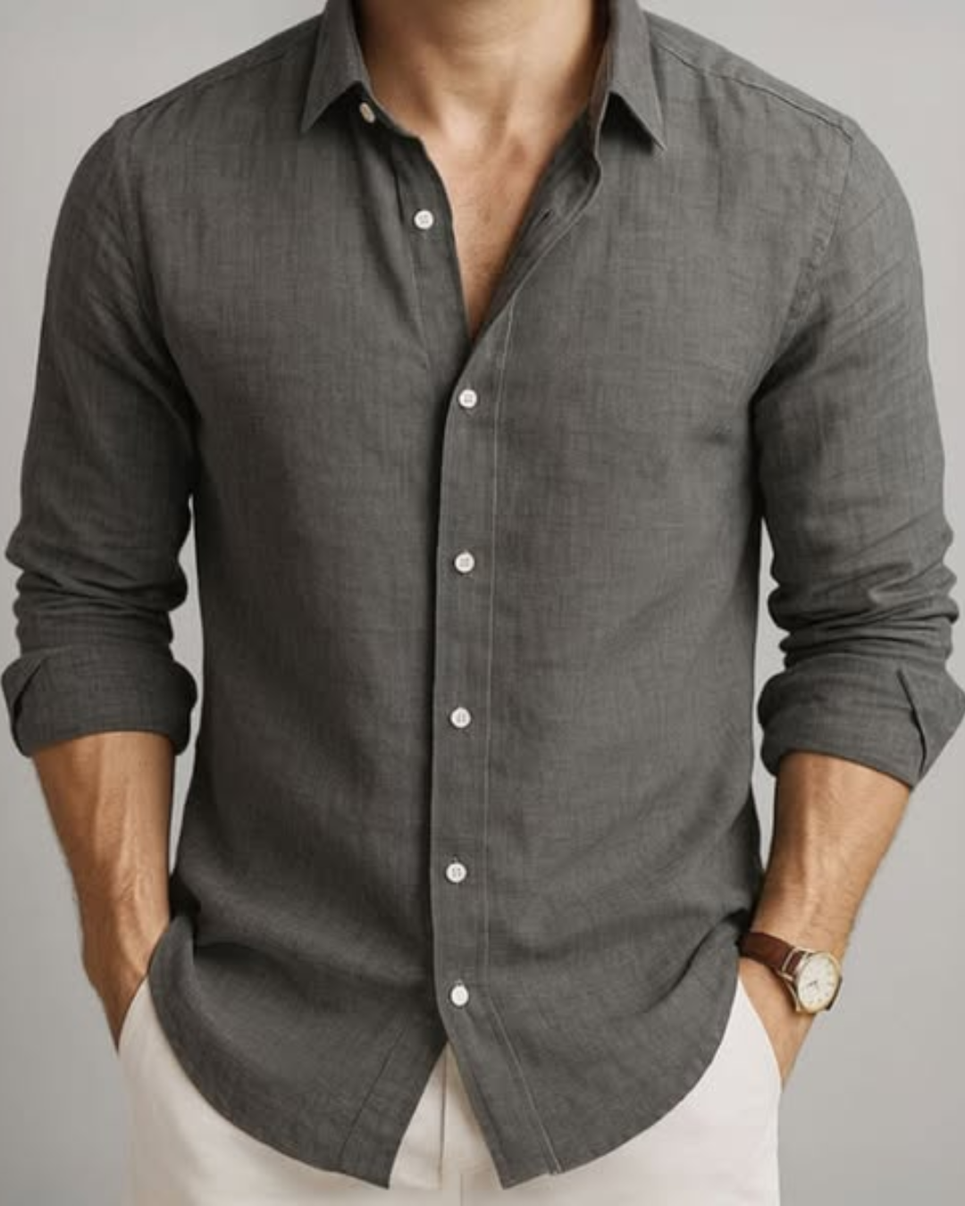 Camisa Informal con Botones James